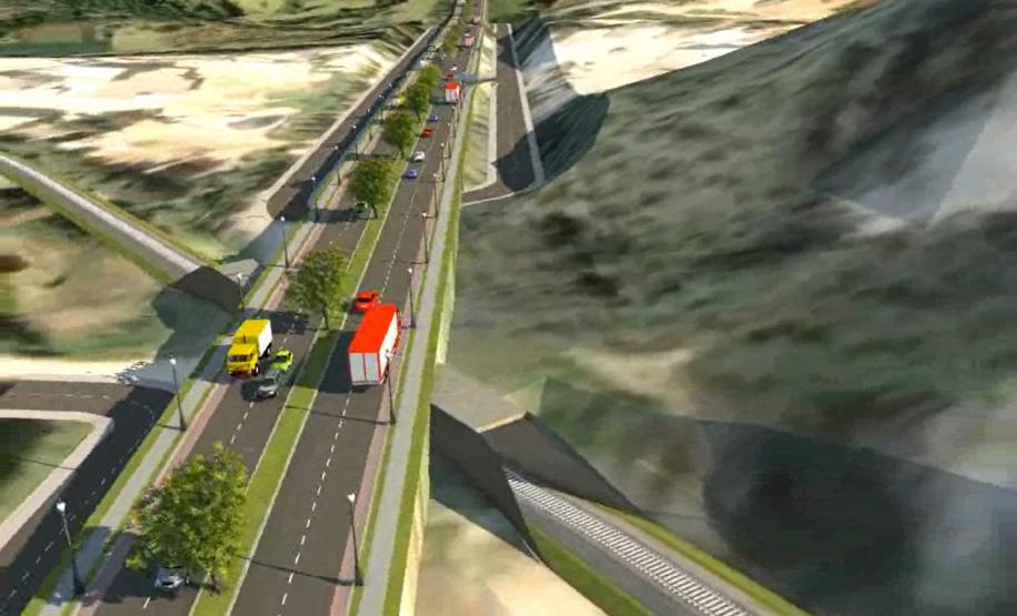 Imagem da maquete digital da obra