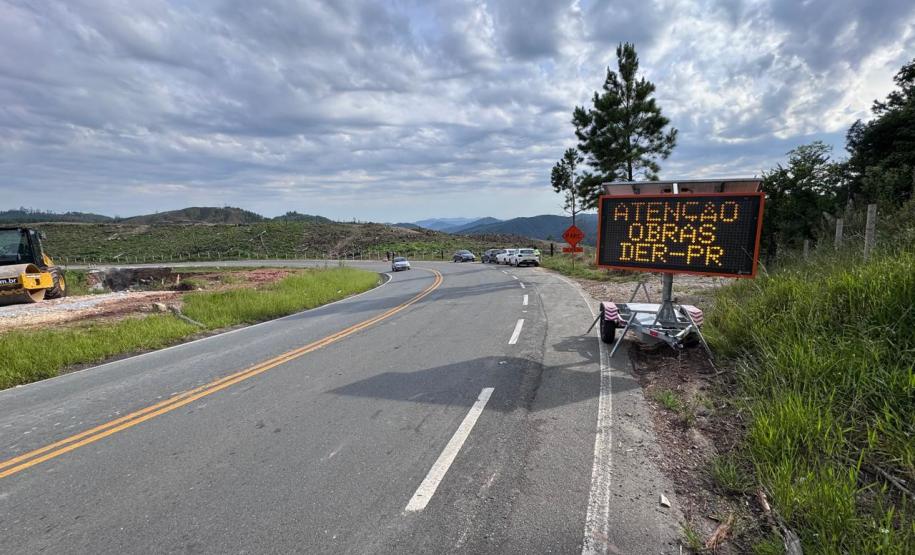 Recuperação do km 37+350 da PR-092 em Rio Branco do Sul