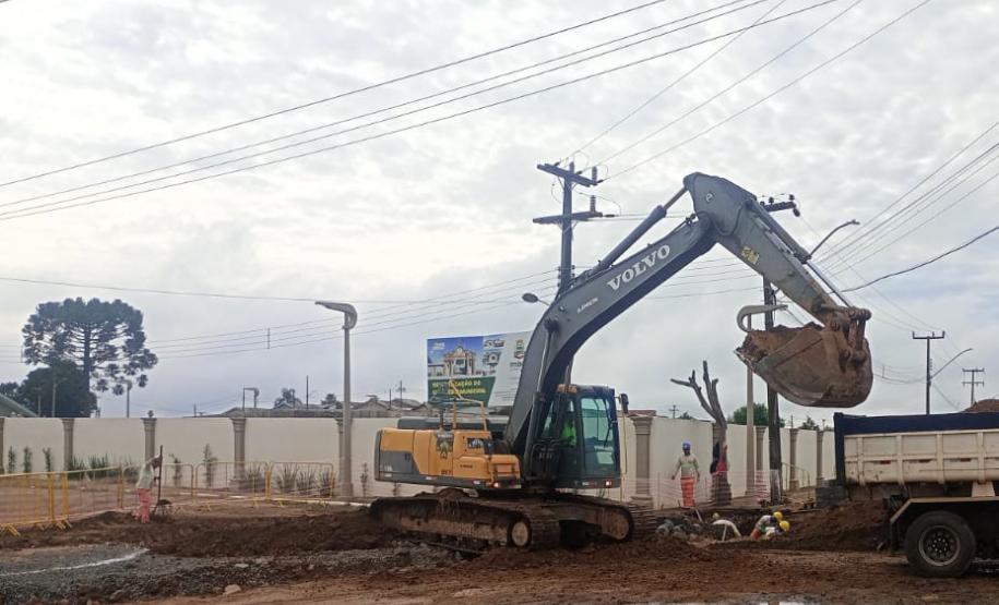 PR-160 obra de ampliação em Imbaú