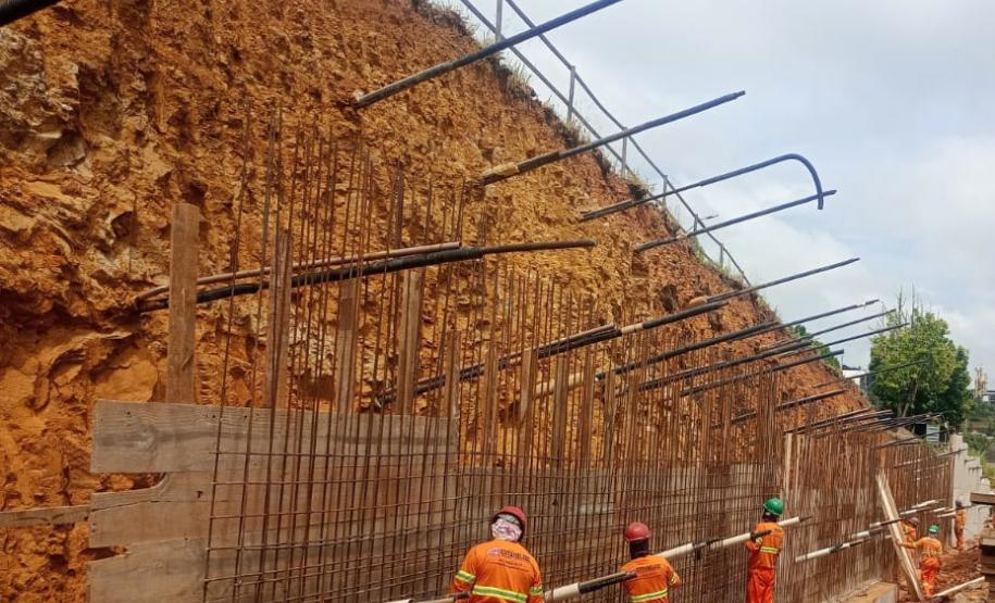 PR-160 obra de ampliação em Imbaú