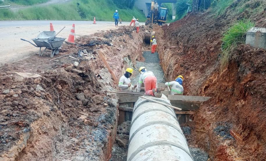 PR-160 obra de ampliação em Imbaú