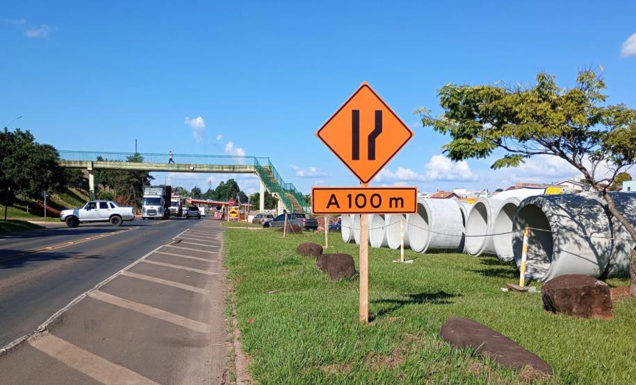 PR-160 obras da nova trincheira em Telêmaco Borba