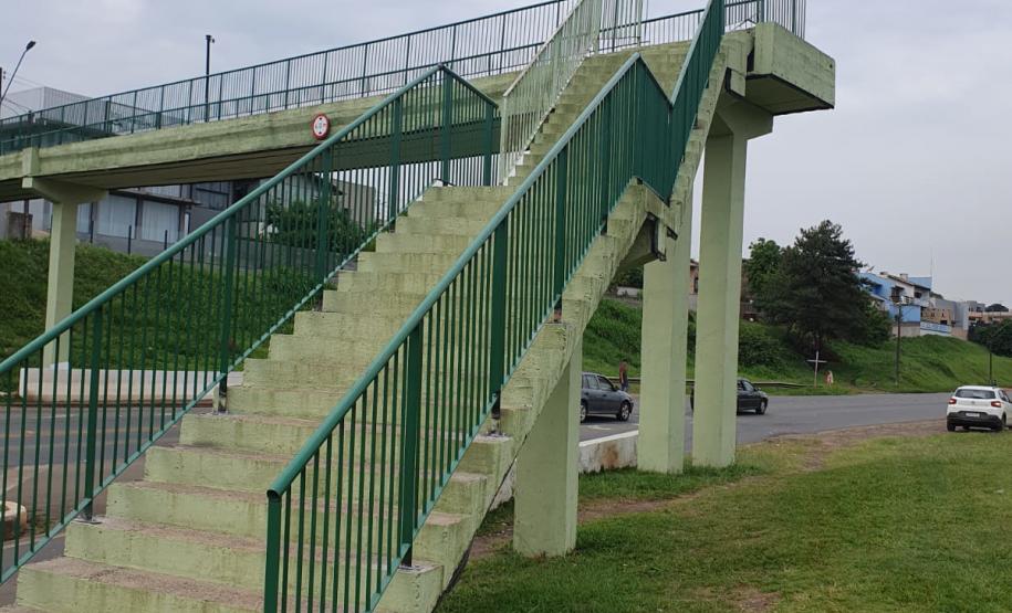 PR-160 passarela que será demolida em Telêmaco Borba