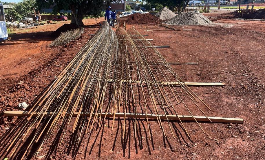 PR-317 Canteiro de obras das novas passarelas em Campo Mourão