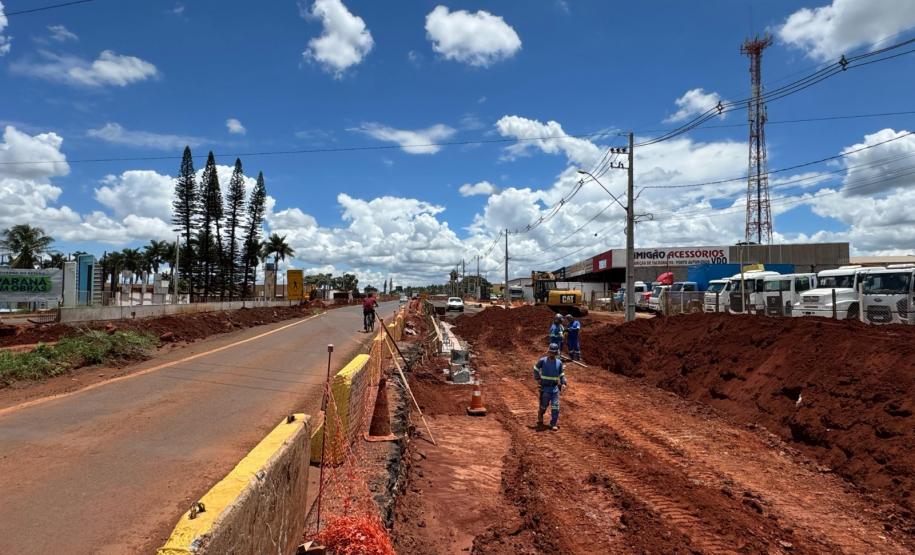 Obras do novo Trevo do Catuaí, em Maringá