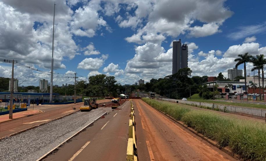 Obras do novo Trevo do Catuaí, em Maringá