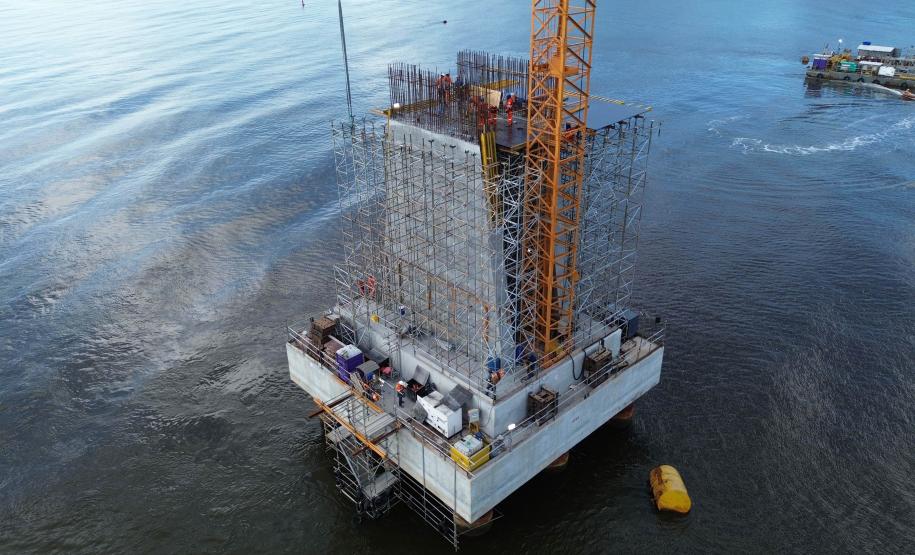 Ponte de Guaratuba chega a 44,2%