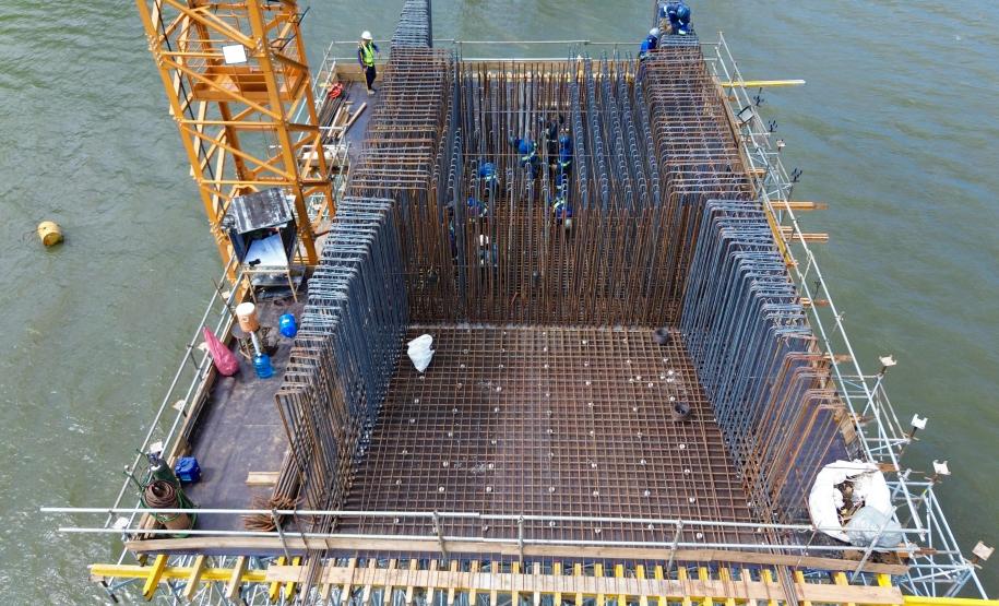 Ponte de Guaratuba chega a 44,2%