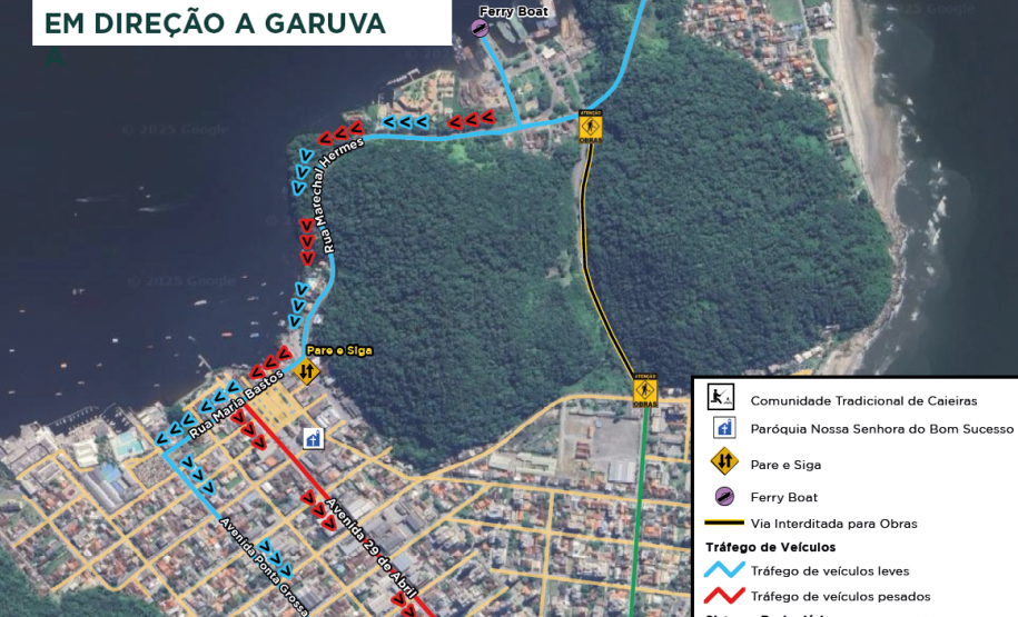 Caieiras ou Matinhos em direção à Garuva
