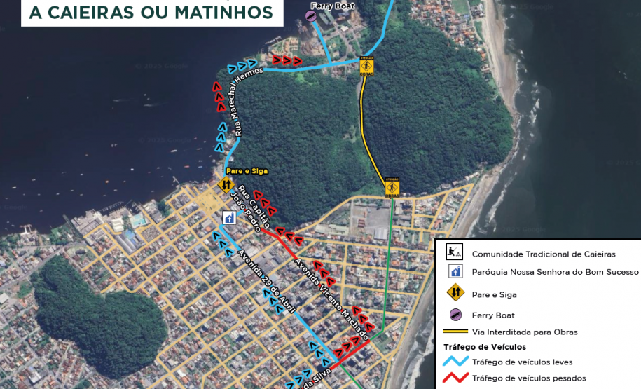 Garuva em direção a Caieiras ou Matinhos