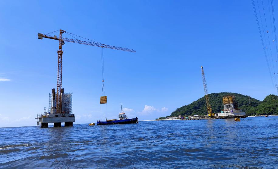 Ponte de Guaratuba chega a 44,2%