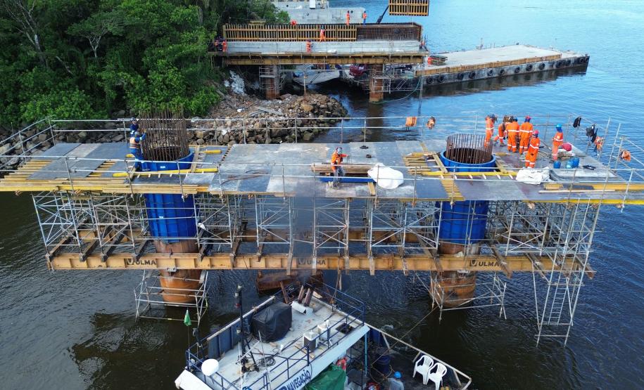 Ponte de Guaratuba chega a 44,2%