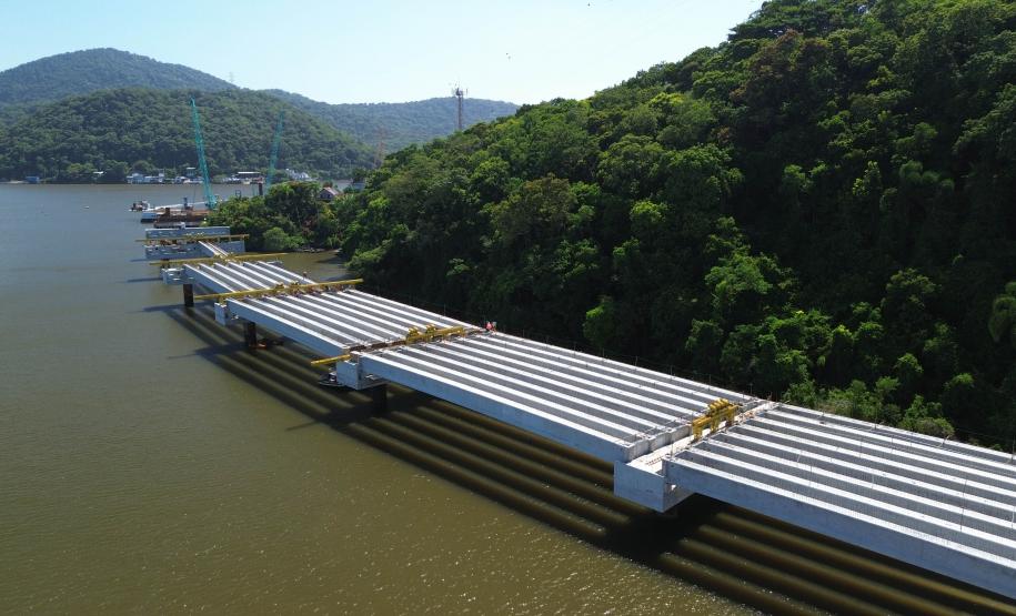 Ponte de Guaratuba chega a 44,2%