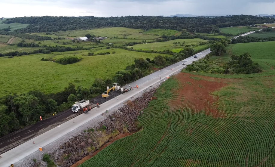 Whitetopping da PRC-280 entre Pato Branco e Clevelândia