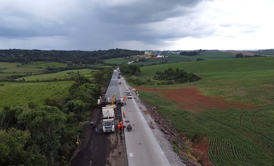 Whitetopping da PRC-280 entre Pato Branco e Clevelândia