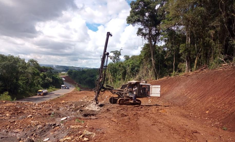 PRC-466 detonação de rochas na duplicação em Guarapuava