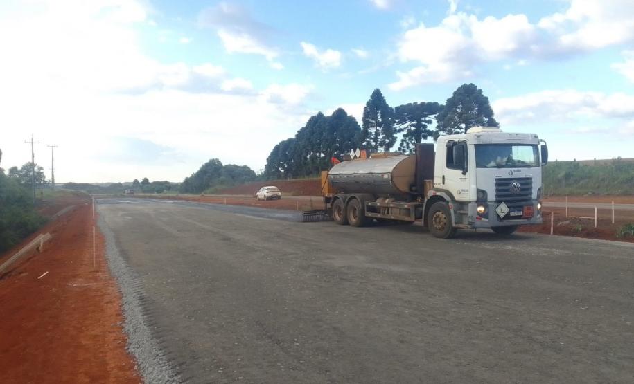 PRC-466 duplicação entre Guarapuava e Palmeirinha - Pavimentação