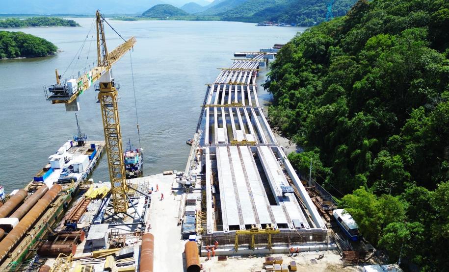 Ponte de Guaratuba chega a 44,2%