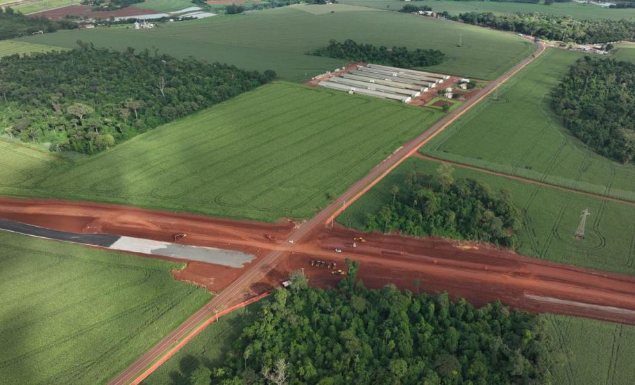 Contorno de Palotina em obras