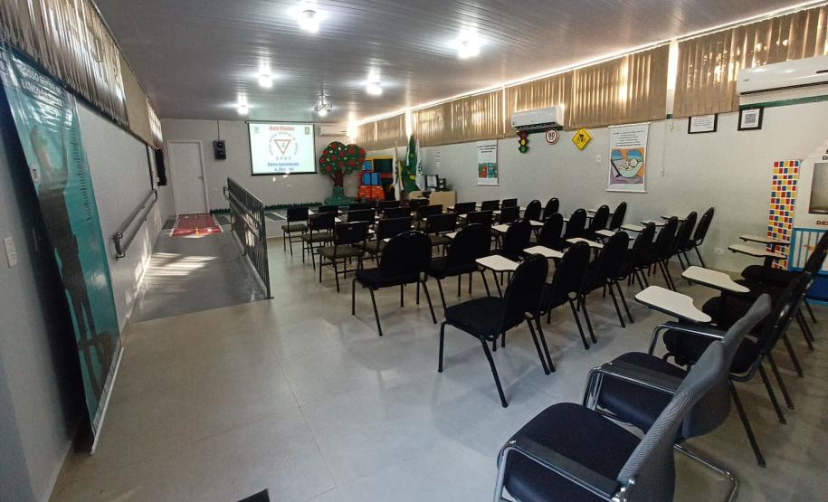 Sala de aula da EPET Cascavel