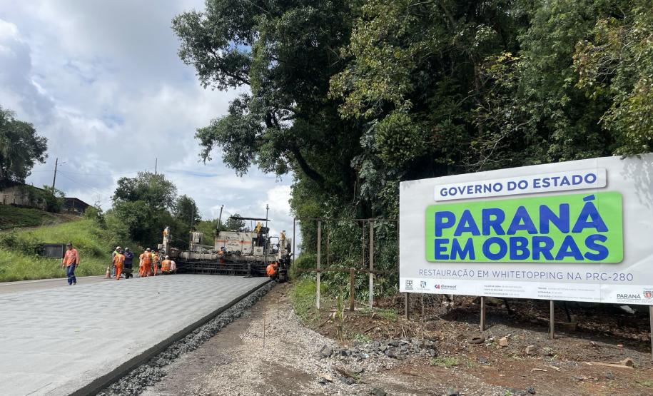 PRC-280 início restauração em concreto em Pato Branco