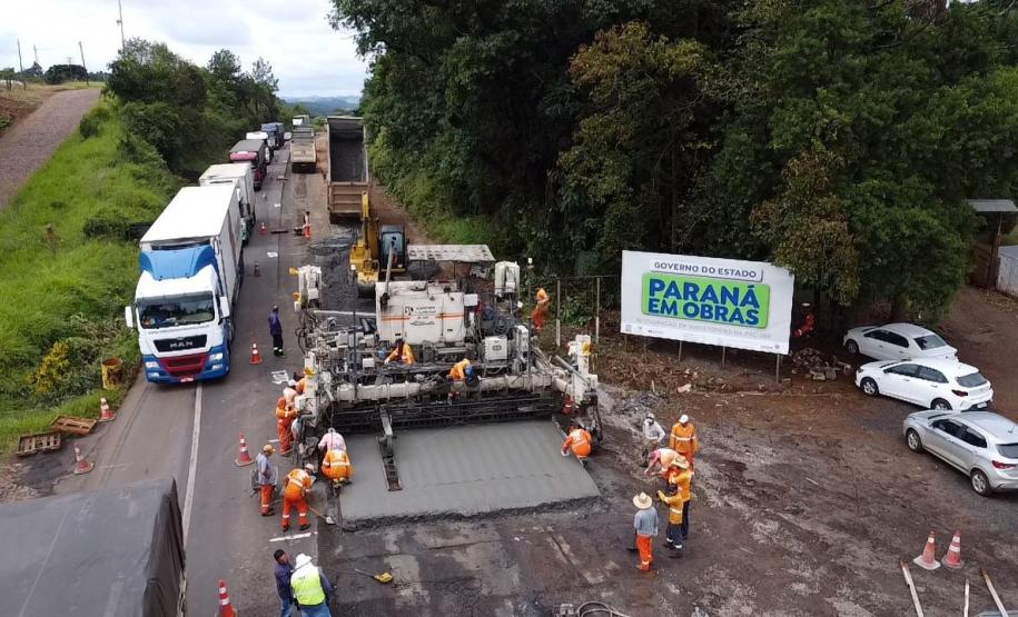 PRC-280 início restauração em concreto em Pato Branco