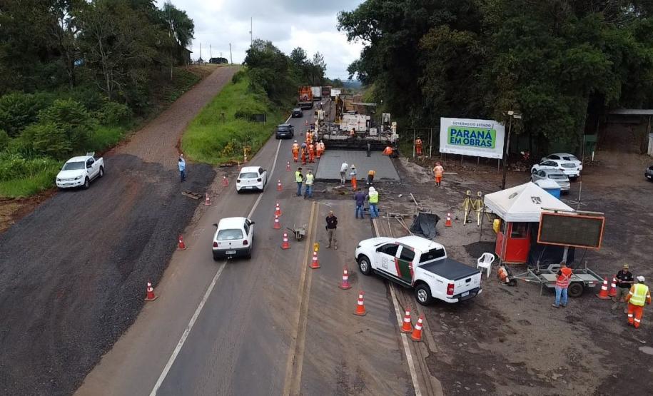 PRC-280 início restauração em concreto em Pato Branco