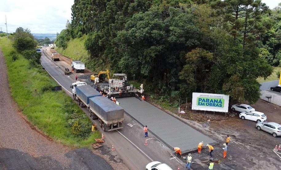 PRC-280 início restauração em concreto em Pato Branco
