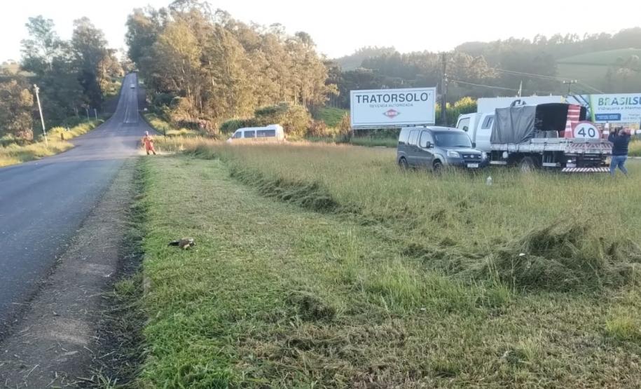 Serviços de roçada na PRC-466 em Manoel Ribas