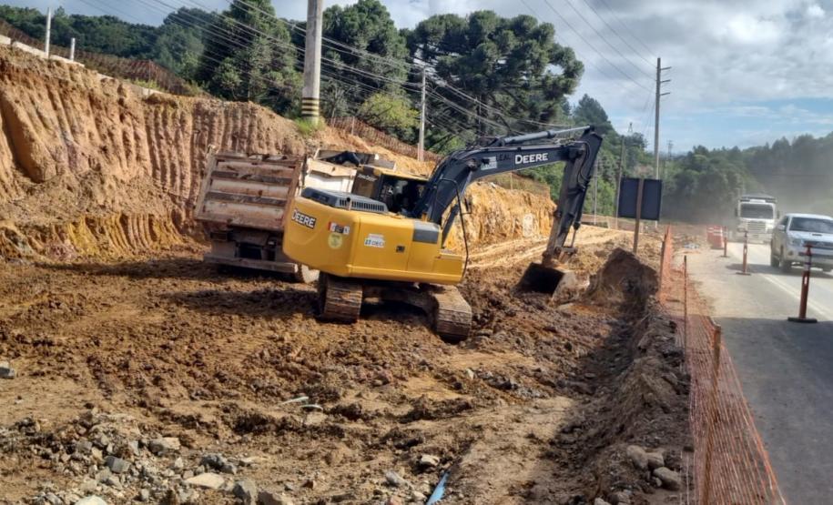 Duplicação da Rodovia dos Minérios em Almirante Tamandaré chega a 56%