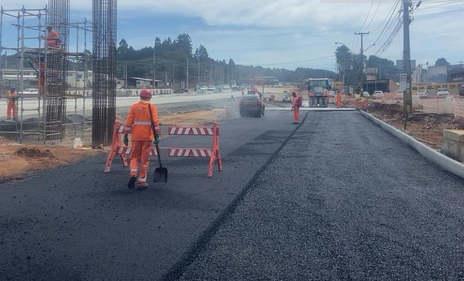 Duplicação da Rodovia dos Minérios em Almirante Tamandaré chega a 56%