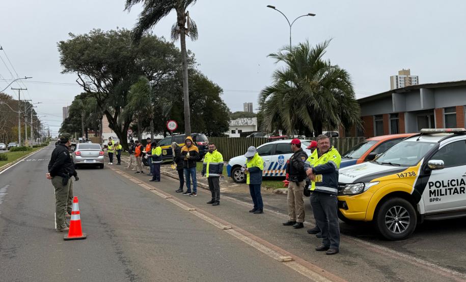 Blitz educativa do Maio Amarelo em Guarapuava
