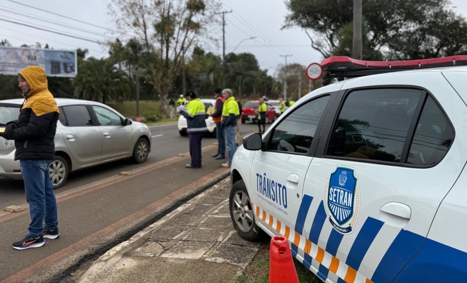 Blitz educativa do Maio Amarelo em Guarapuava