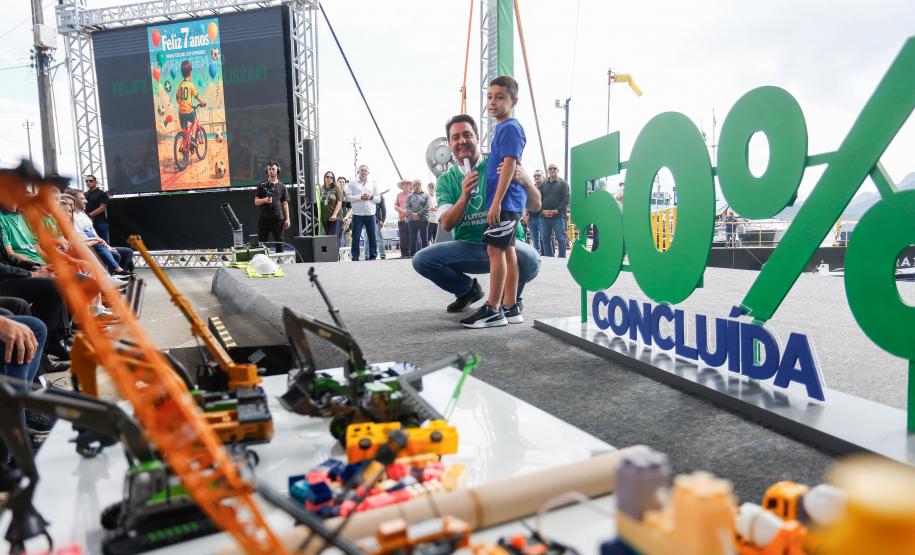 Evento dos 50% da Ponte de Guaratuba