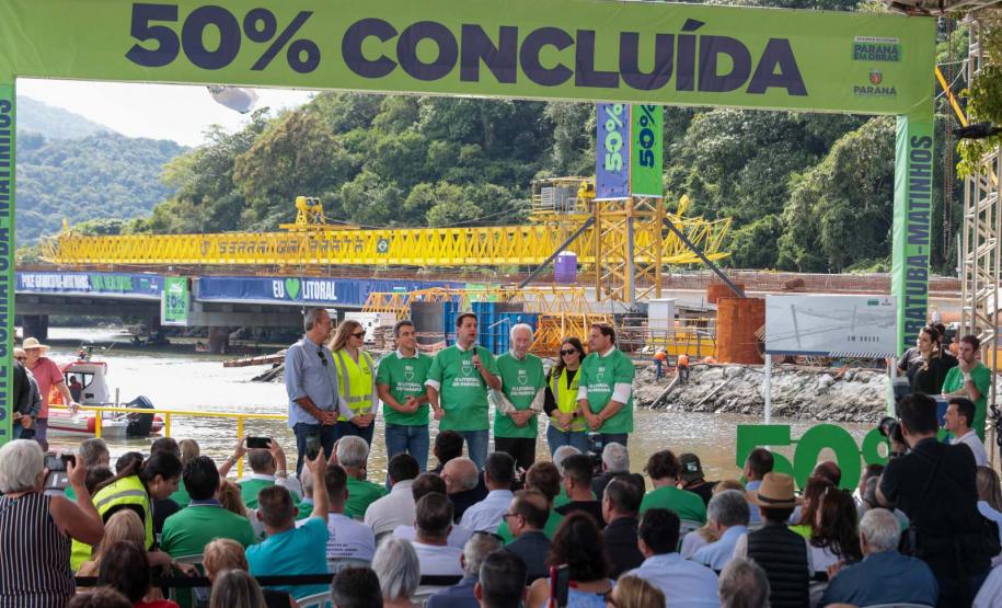 Evento dos 50% da Ponte de Guaratuba