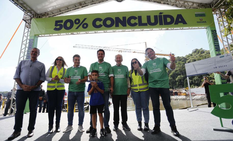 Evento dos 50% da Ponte de Guaratuba