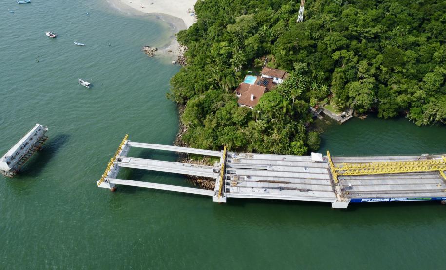 Ponte de Guaratuba chega a 55% de execução