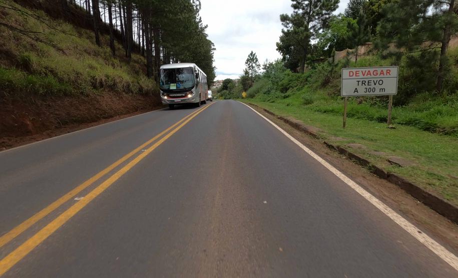 PR-151 no perimetro urbano de Ponta Grossa