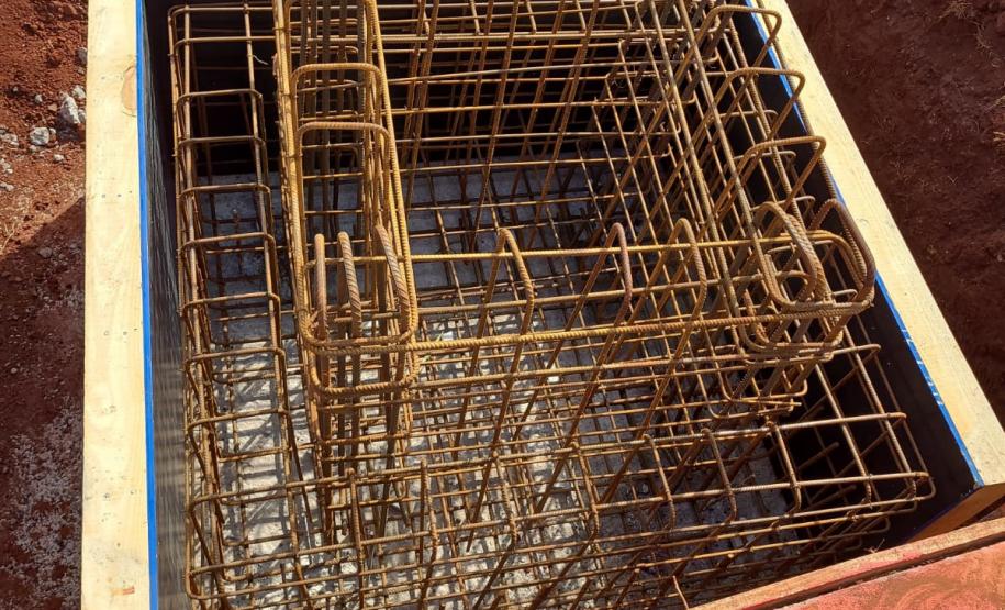 Execução de blocos da fundação