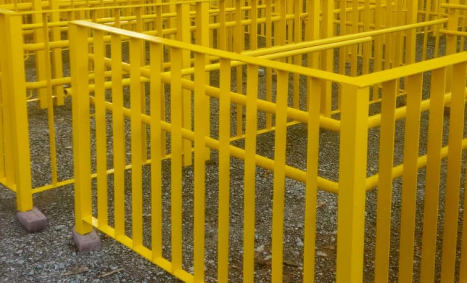 Pré-fabricação de peças no canteiro de obras