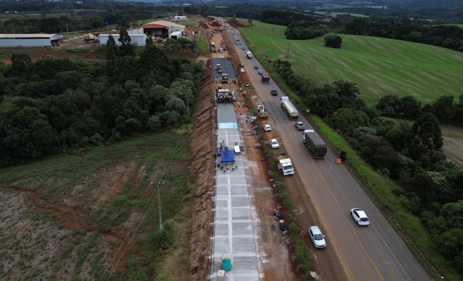 PRC-466 obras de duplicação entre Guarapuava e Palmeirinha