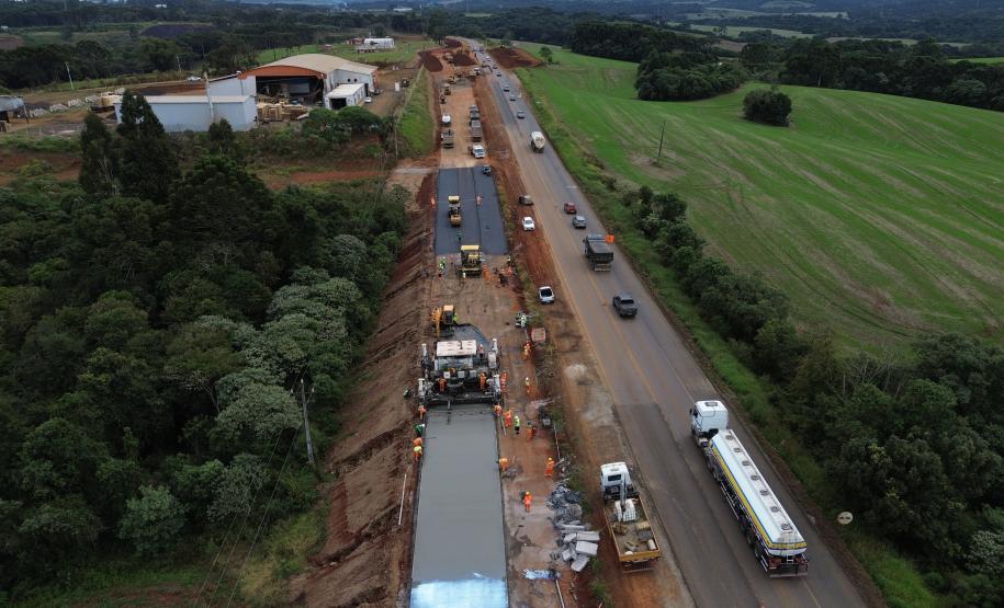PRC-466 obras de duplicação entre Guarapuava e Palmeirinha
