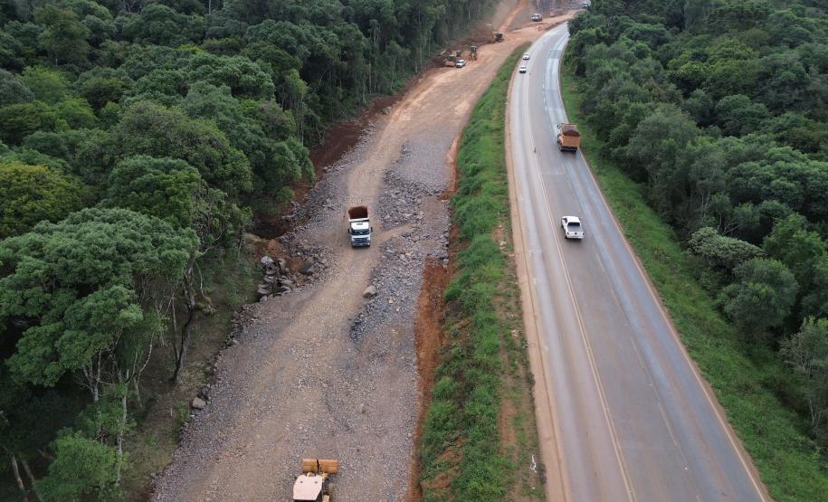 PRC-466 obras de duplicação entre Guarapuava e Palmeirinha