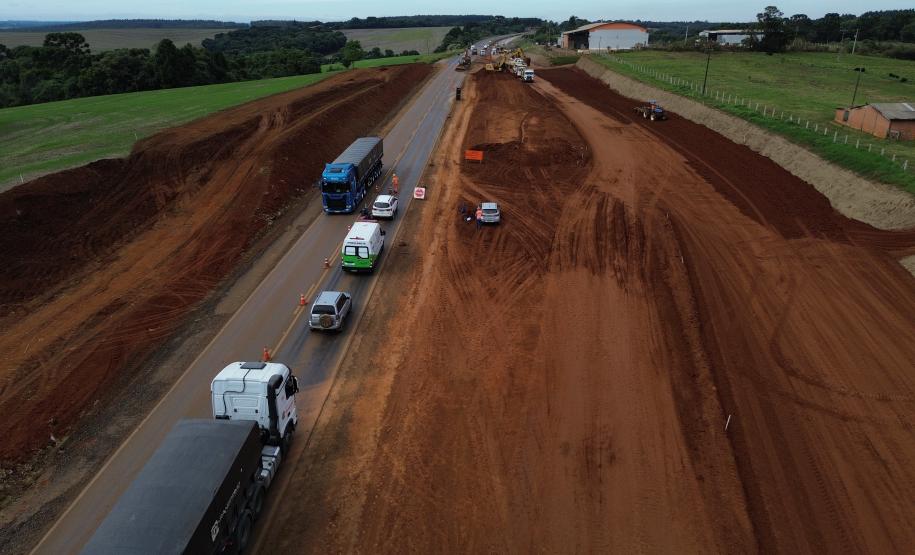 PRC-466 obras de duplicação entre Guarapuava e Palmeirinha
