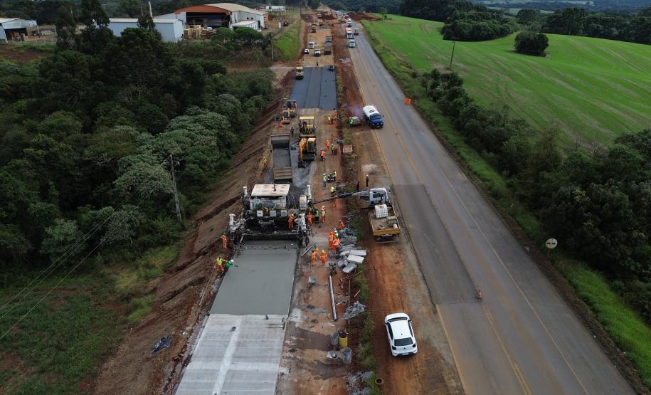 PRC-466 obras de duplicação entre Guarapuava e Palmeirinha