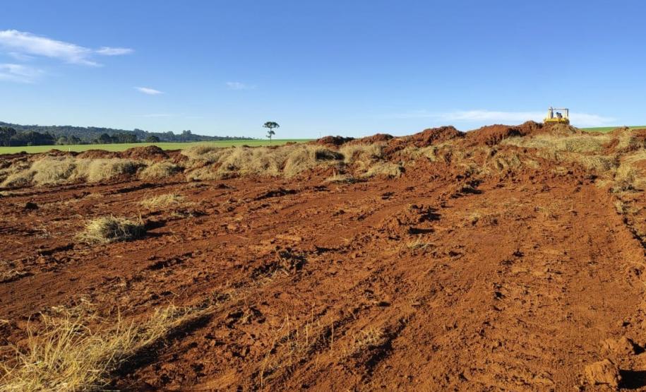 PRC-466 canteiro da obra de duplicação entre Pitanga e Turvo