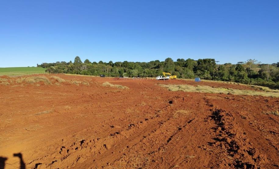 PRC-466 canteiro da obra de duplicação entre Pitanga e Turvo