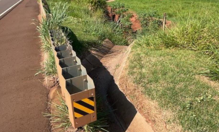 PR-685 em Tamboara - dispositivos de drenagem danificados