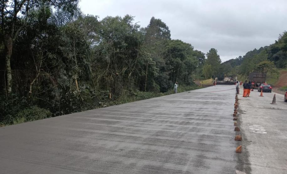 Restauração em concreto da PRC-280 entre Pato Branco e Clevelândia