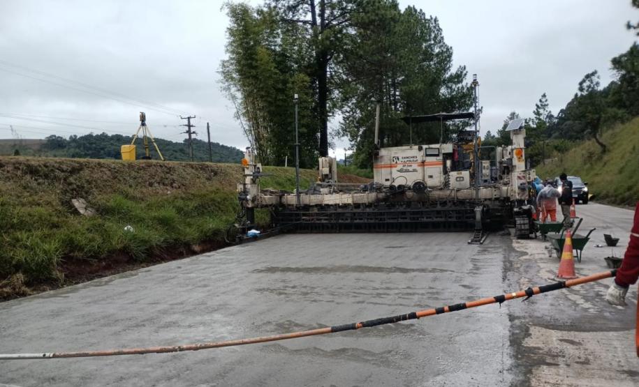 Restauração em concreto da PRC-280 entre Pato Branco e Clevelândia